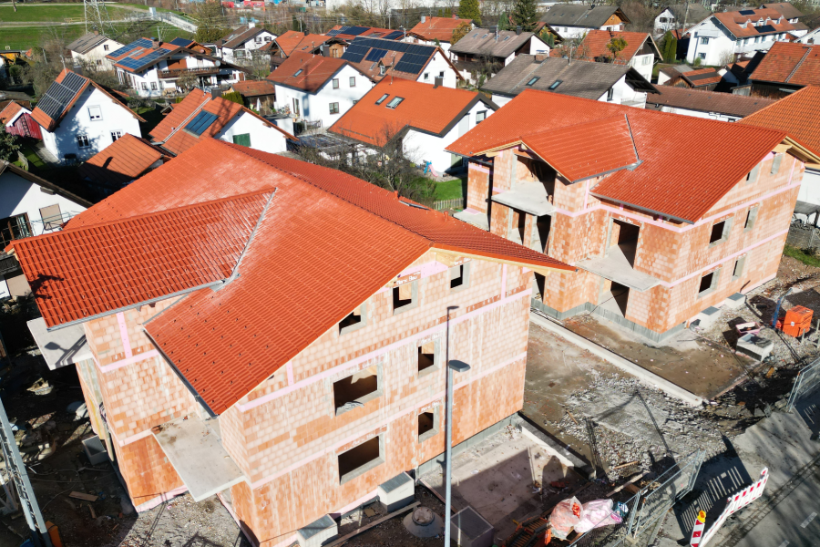 Neubauprojekt von Holzbau Bosch, Außenansicht